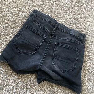 American eagle black high rise shorts